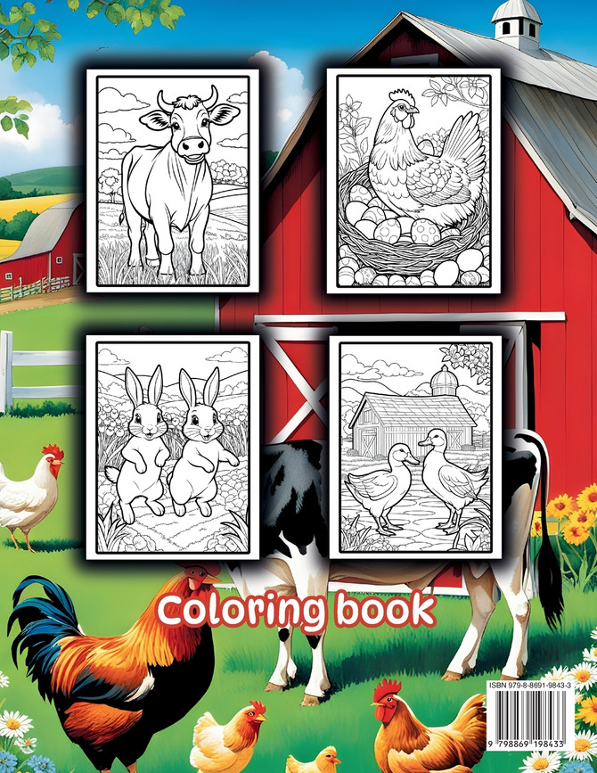 Barn Yard Friends Coloring Book