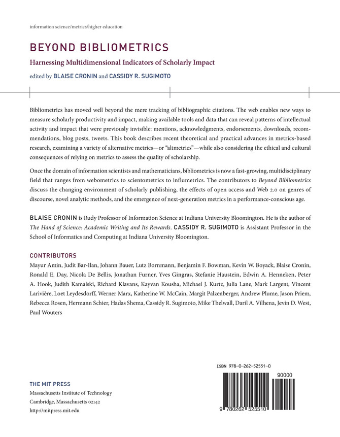 Beyond Bibliometrics