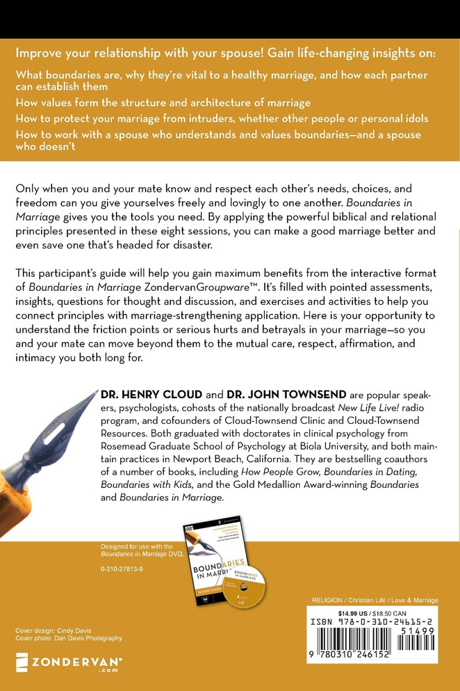 Boundaries in Marriage Participant's Guide