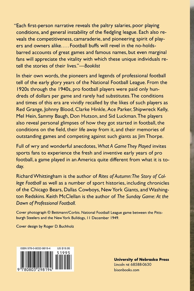 What a Game They Played