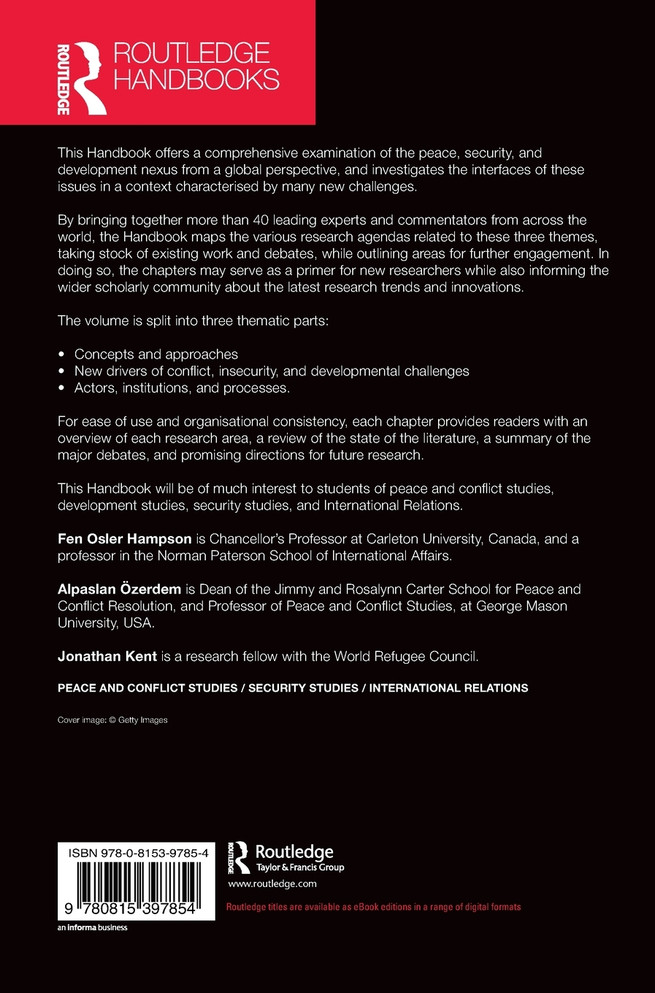 Routledge Handbook of Peace, Security and Development