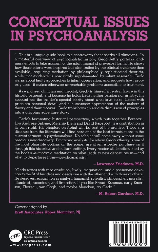 Conceptual Issues in Psychoanalysis