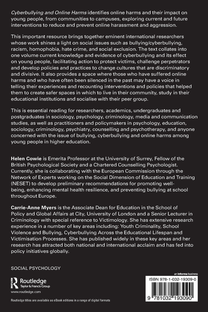 Cyberbullying and Online Harms