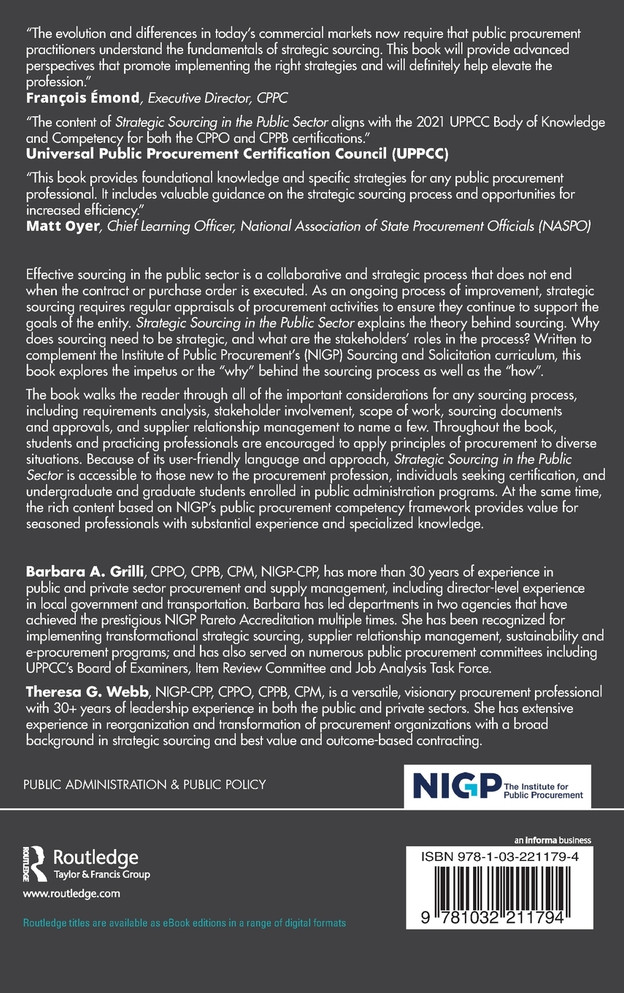 Strategic Sourcing in the Public Sector