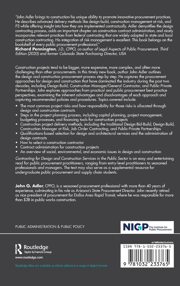 Contracting for Design and Construction Services in the Public Sector