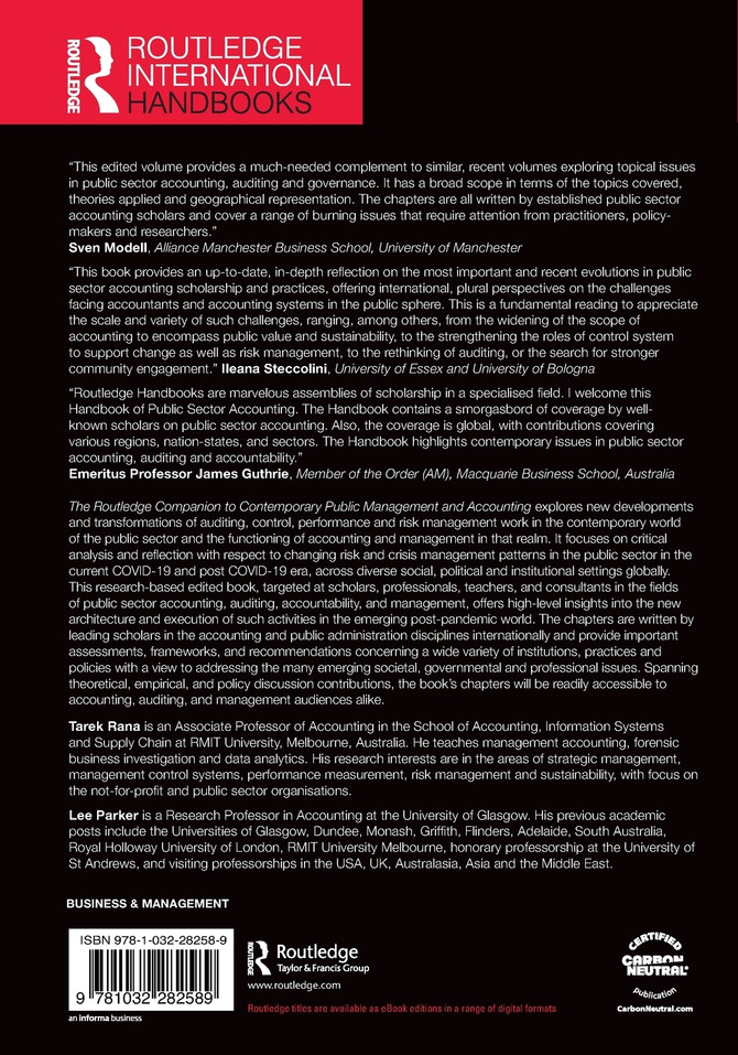 The Routledge Handbook of Public Sector Accounting