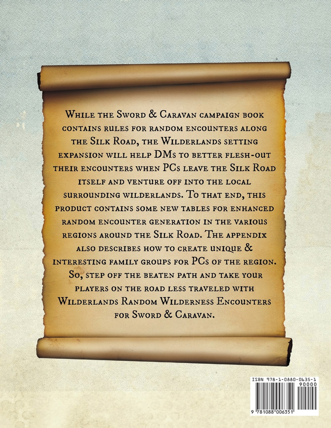 Wilderlands - Random wilderness encounters for Sword & Caravan
