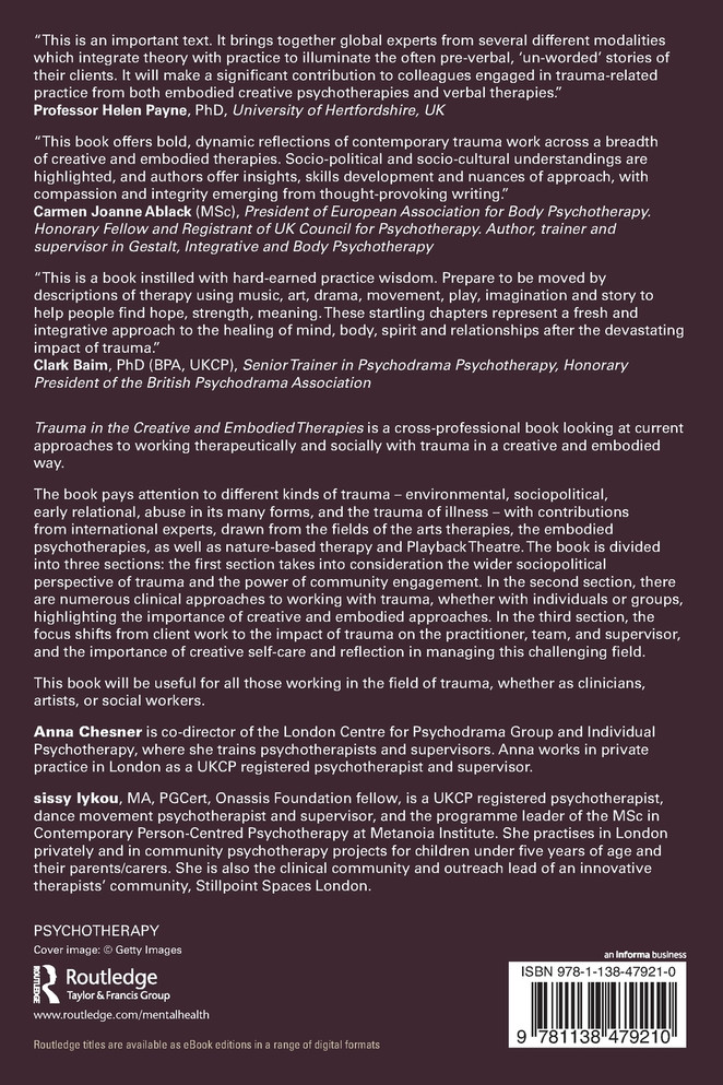 Trauma in the Creative and Embodied Therapies