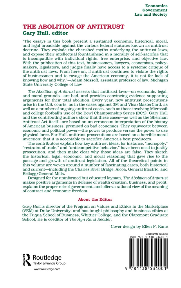 Abolition of Antitrust