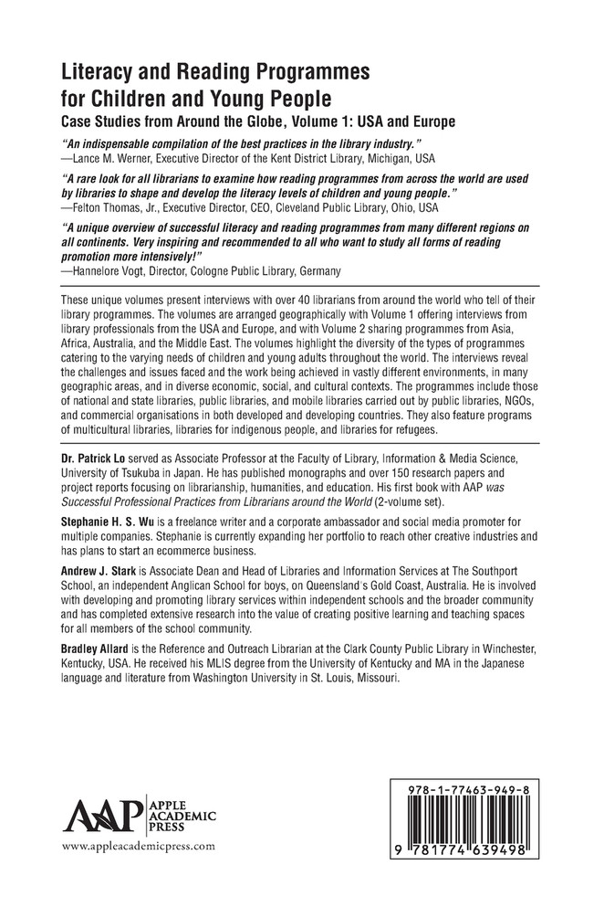 Literacy and Reading Programmes for Children and Young People