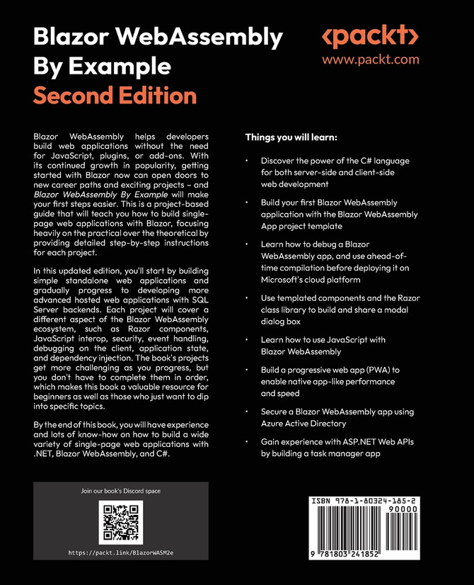 Blazor WebAssembly By Example - Second Edition