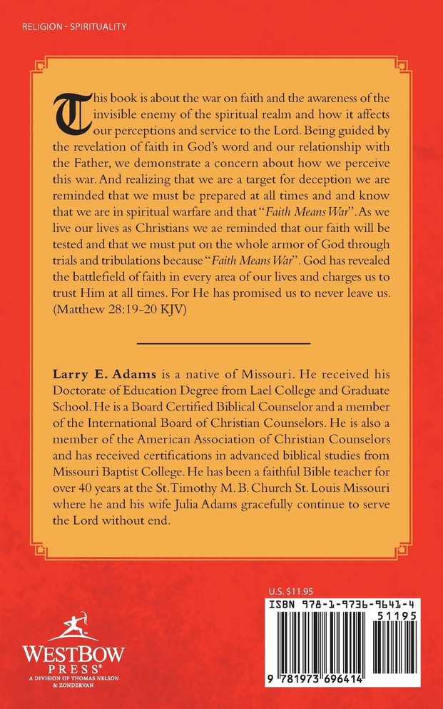 Faith Means War
