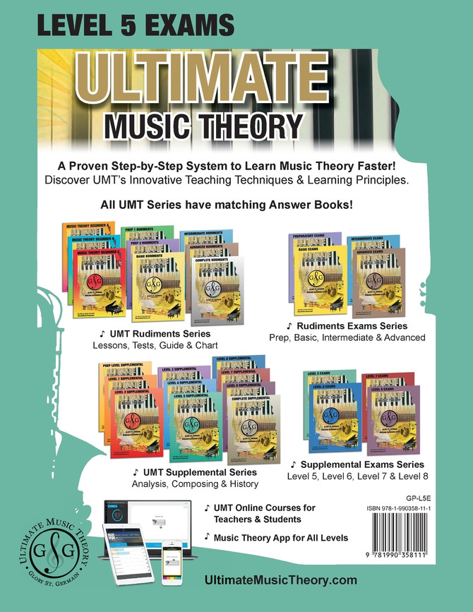 LEVEL 5 Music Theory Exams Workbook - Ultimate Music Theory Supplemental Exam Series