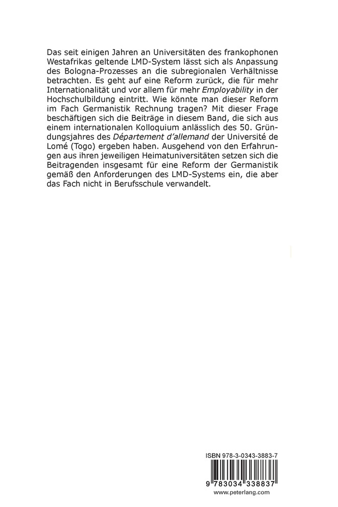 Germanistik im Kontext des LMD-Systems