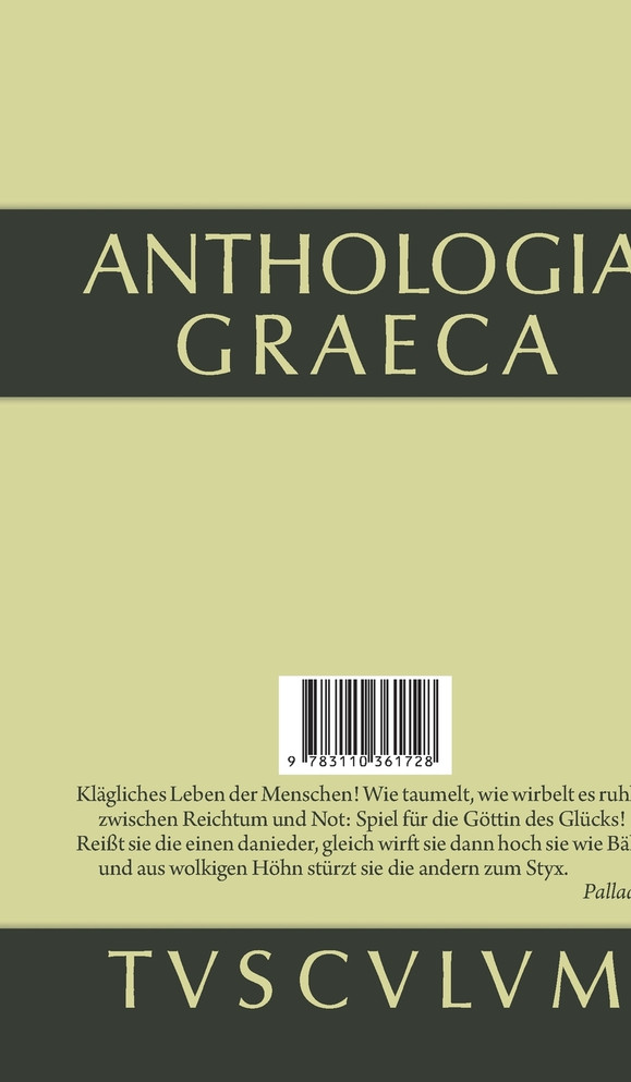 Anthologia Graeca, Band 3, Buch IX-XI