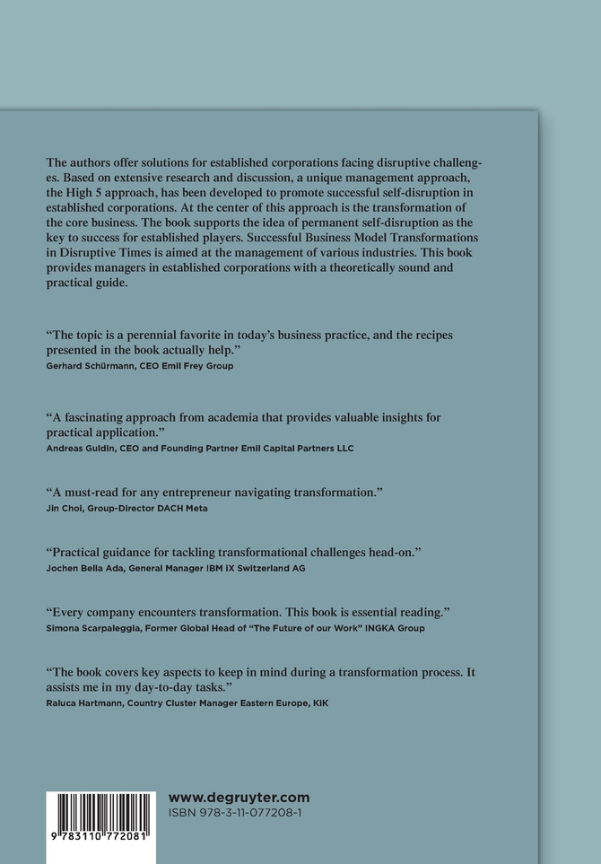 Successful Business Model Transformations in Disruptive Times