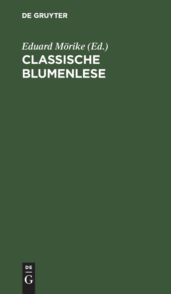 Classische Blumenlese