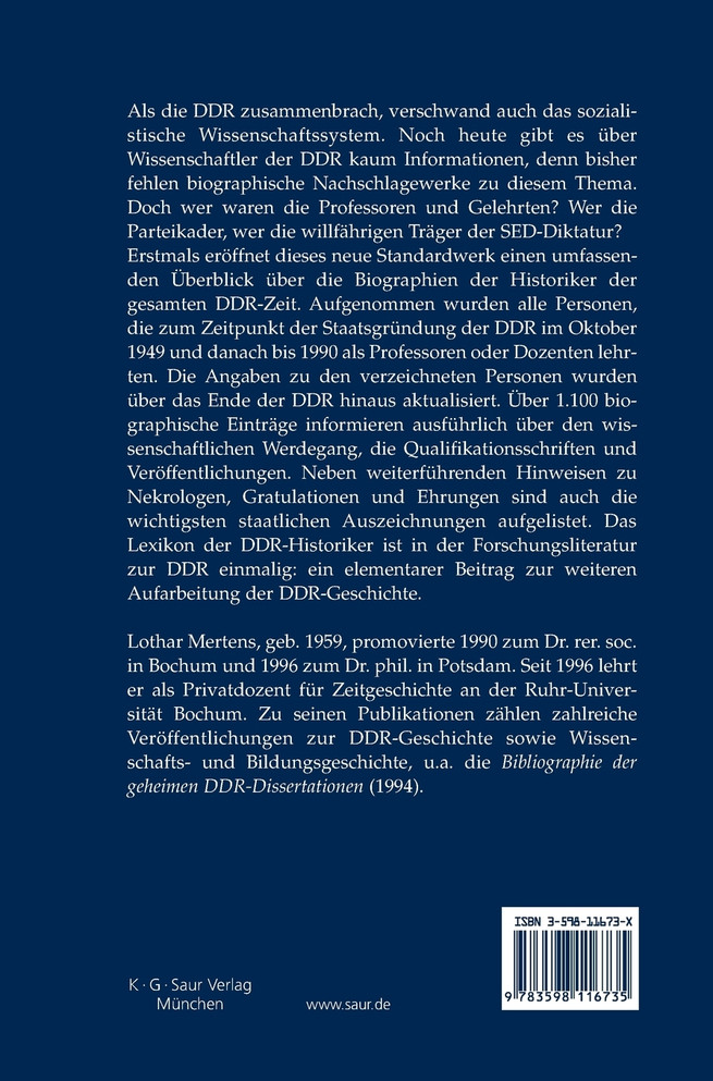 Lexikon der DDR-Historiker