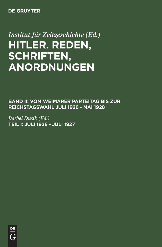 Juli 1926 - Juli 1927