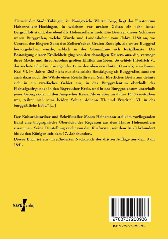 Preußens Stammbaum aus dem Hause Hohenzollern