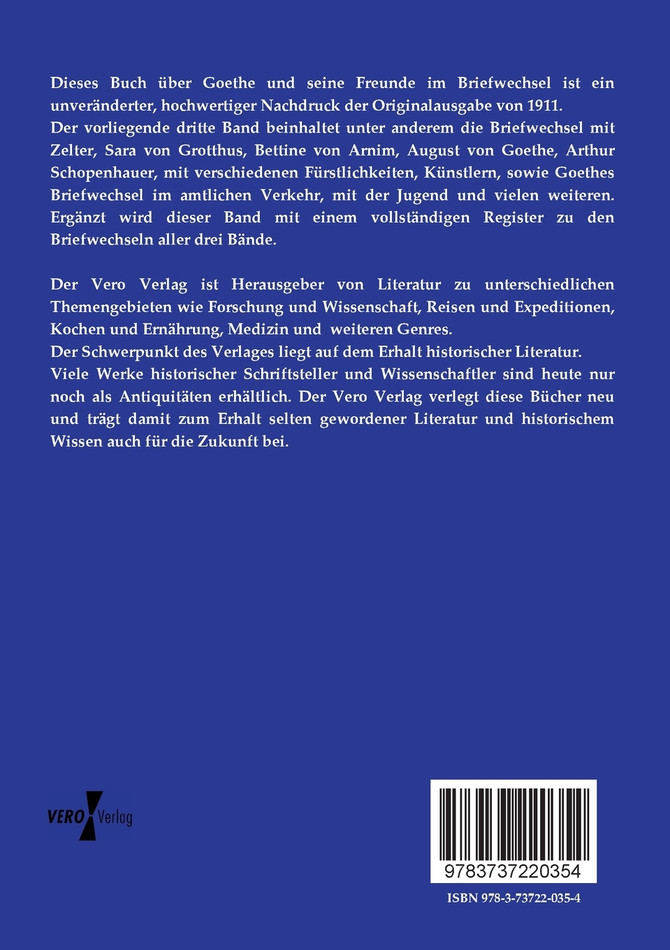 Goethe und seine Freunde im Briefwechsel