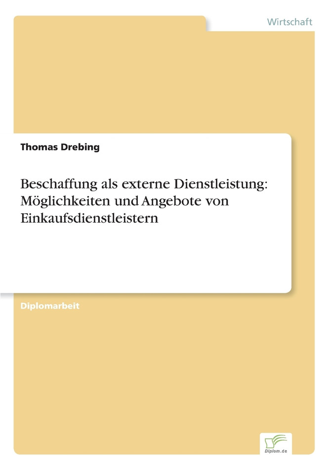 Beschaffung als externe Dienstleistung