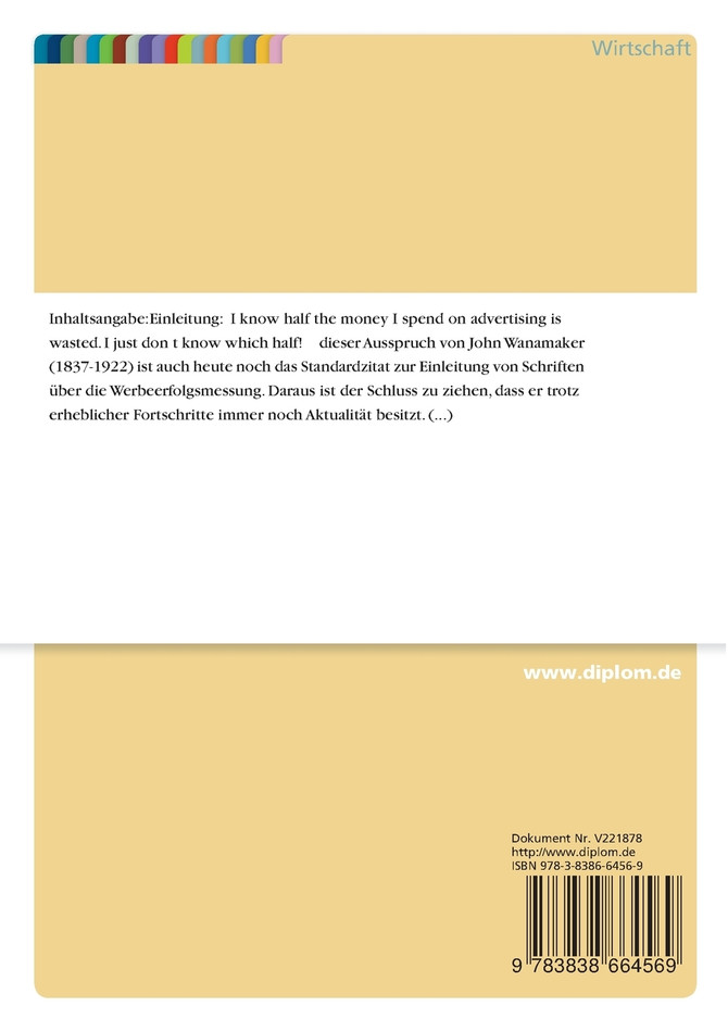 Werbeerfolgsmessung im E-Business
