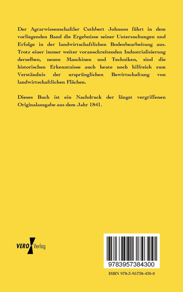 Über die Vertiefung des Ackerbodens