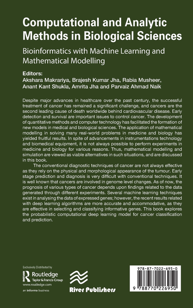 Computational and Analytic Methods in Biological Sciences