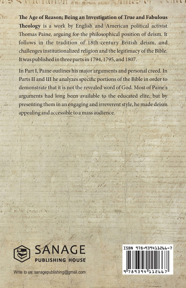 The Age of Reason - Thomas Paine (Writings of Thomas Paine)