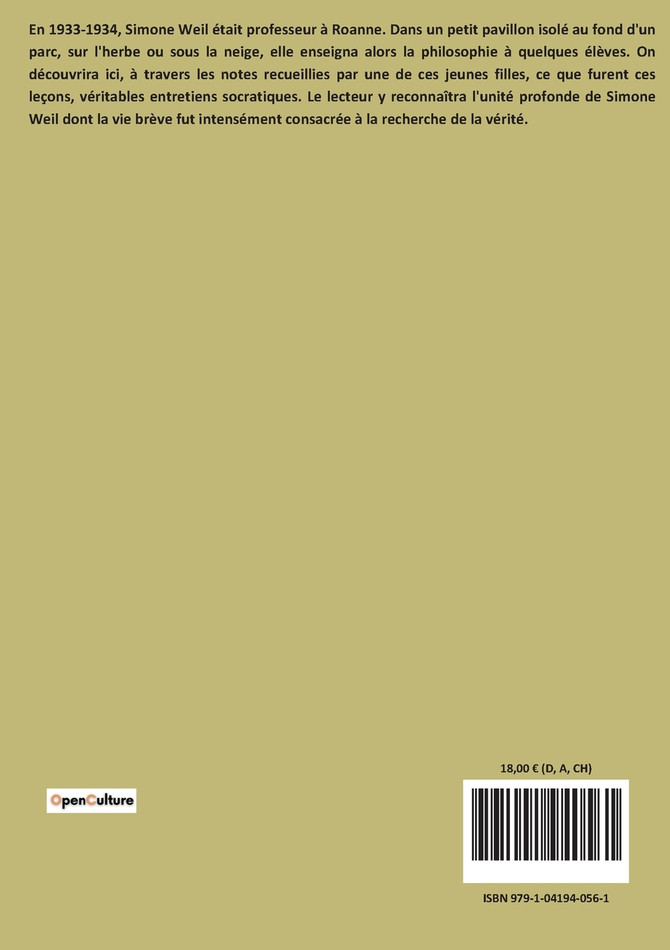 Leçons de philosophie