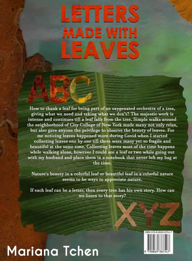Letters Made With Leaves