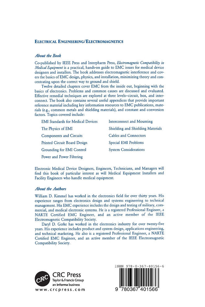Electromagnetic Compatibility in Medical Equipment
