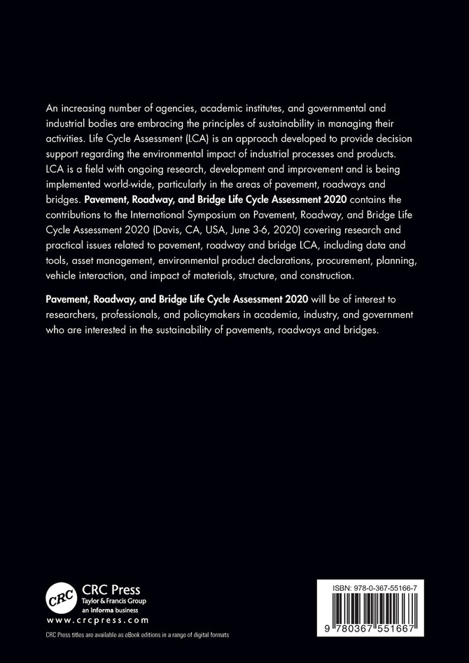 Pavement, Roadway, and Bridge Life Cycle Assessment 2020