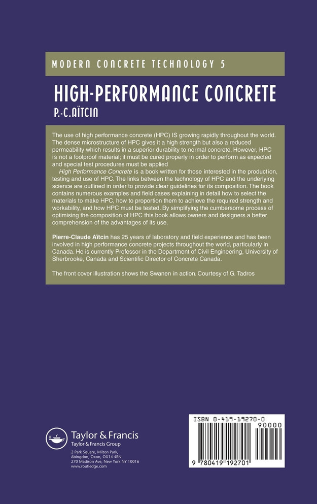High Performance Concrete