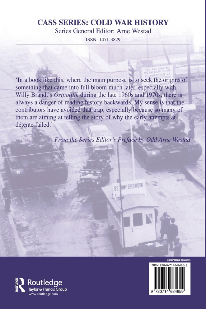 Europe, Cold War and Coexistence, 1955-1965