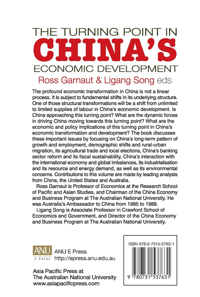 The Turning Point in China's Economic Development