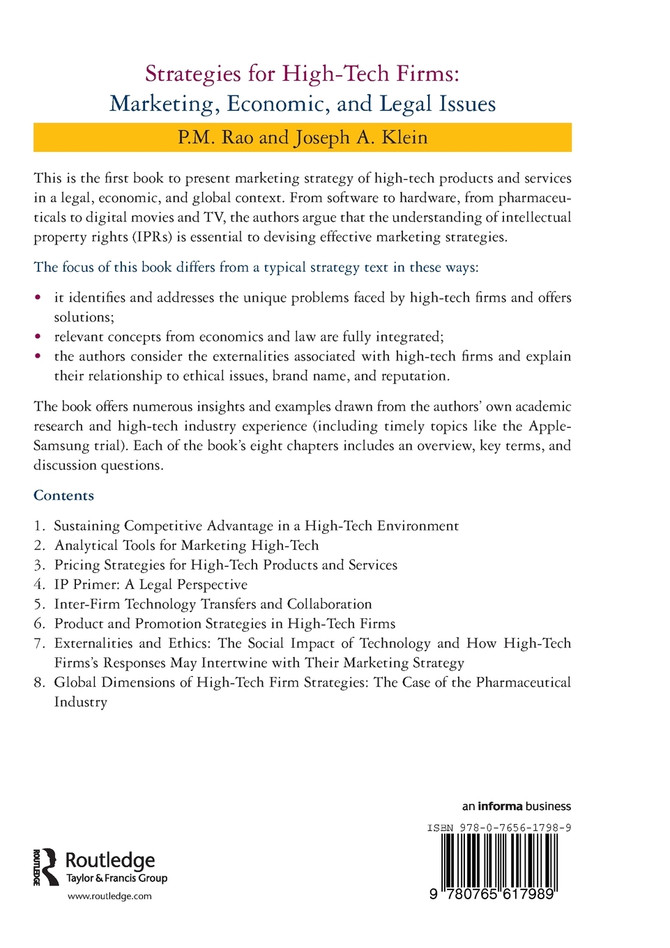 Strategies for High-Tech Firms