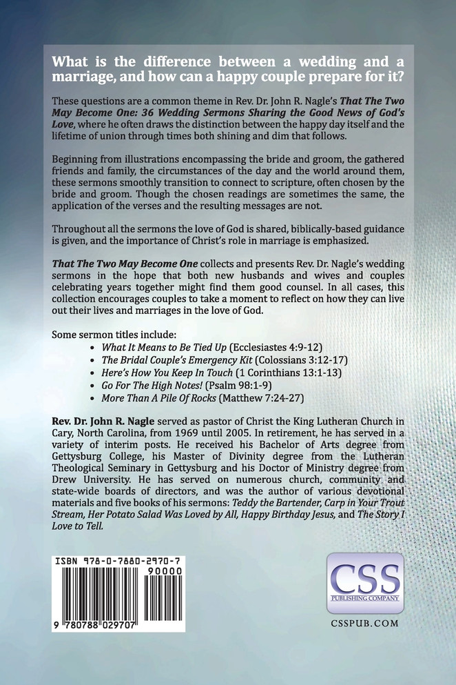 That The Two May Become One