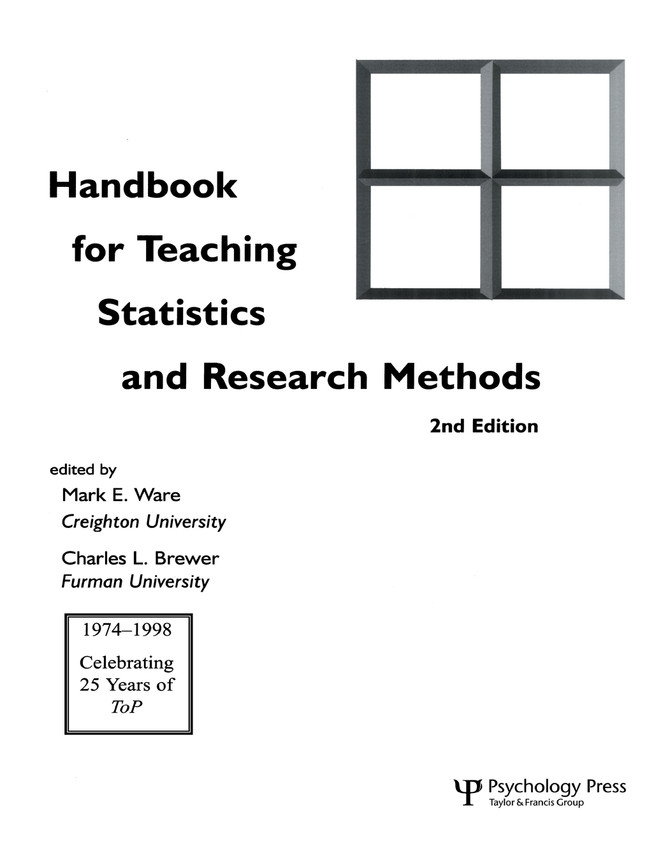 Handbook for Teaching Statistics and Research Methods
