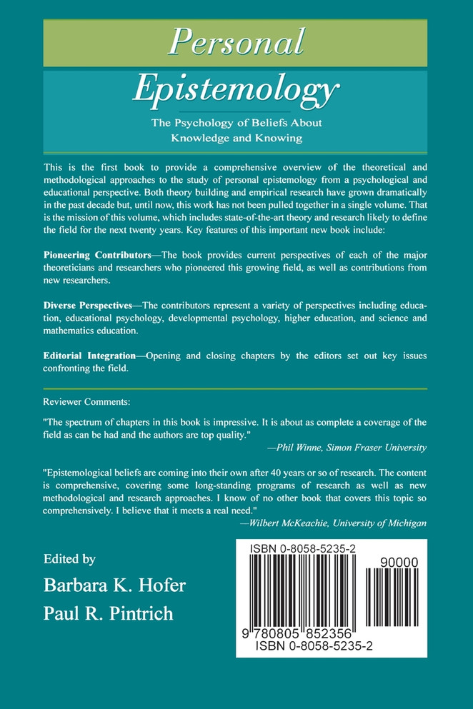 Personal Epistemology