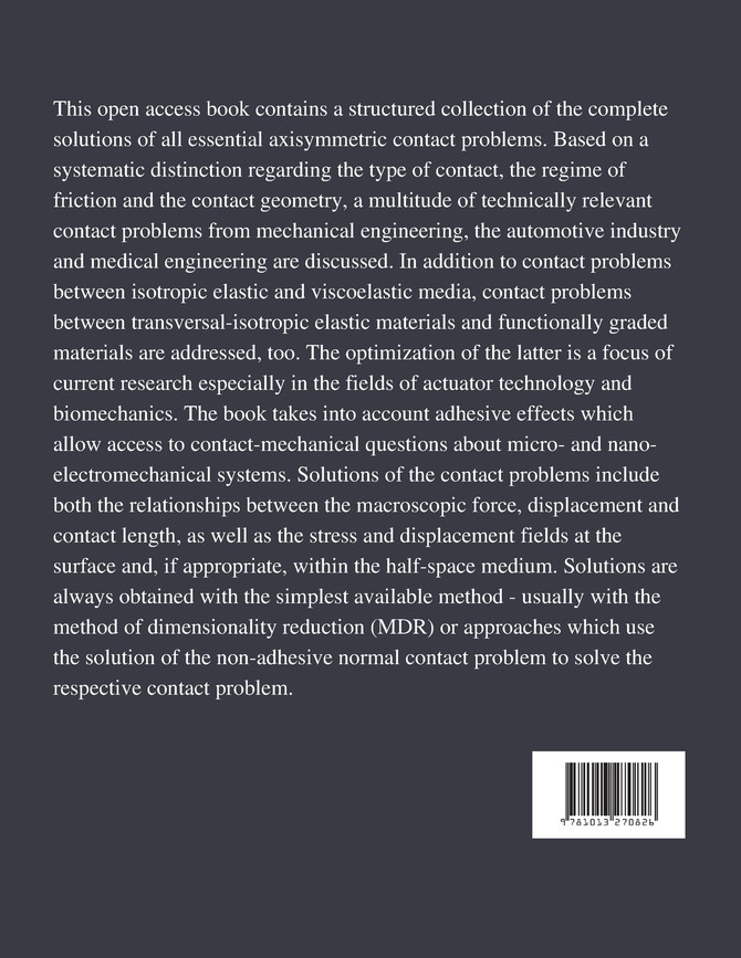 Handbook of Contact Mechanics