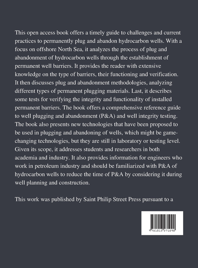 Introduction to Permanent Plug and Abandonment of Wells