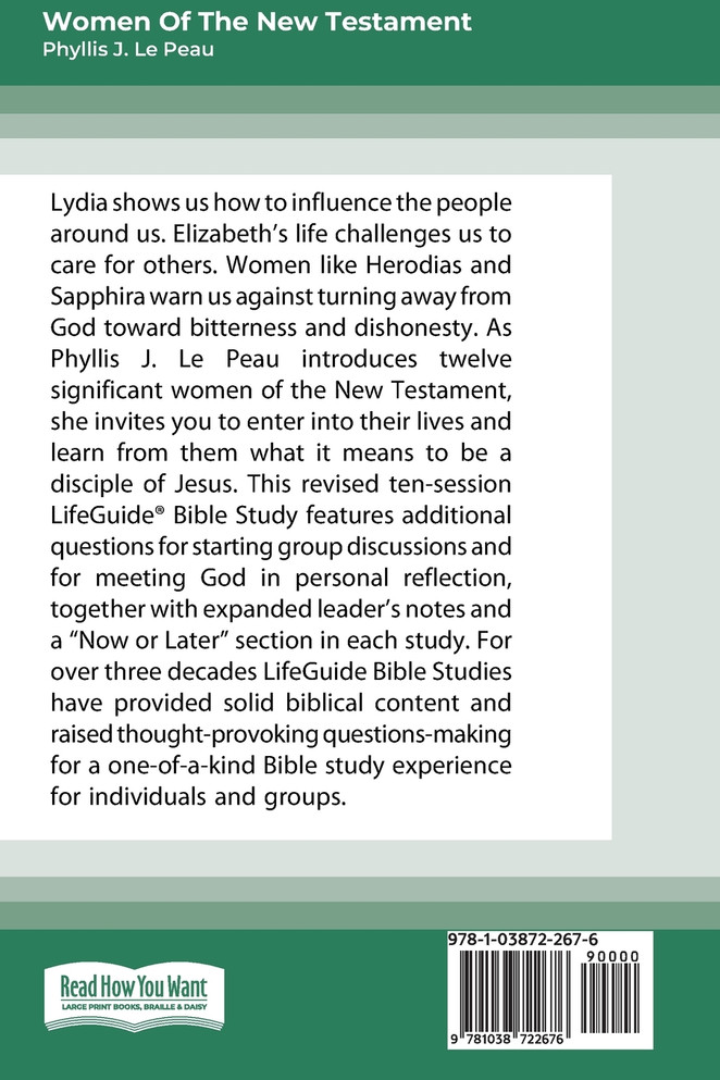 Women of the New Testament (Large Print 16 Pt Edition)