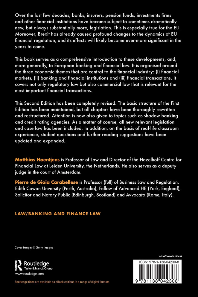 European Banking and Financial Law 2e