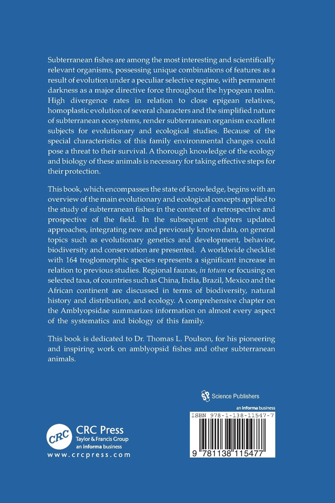 Biology of Subterranean Fishes