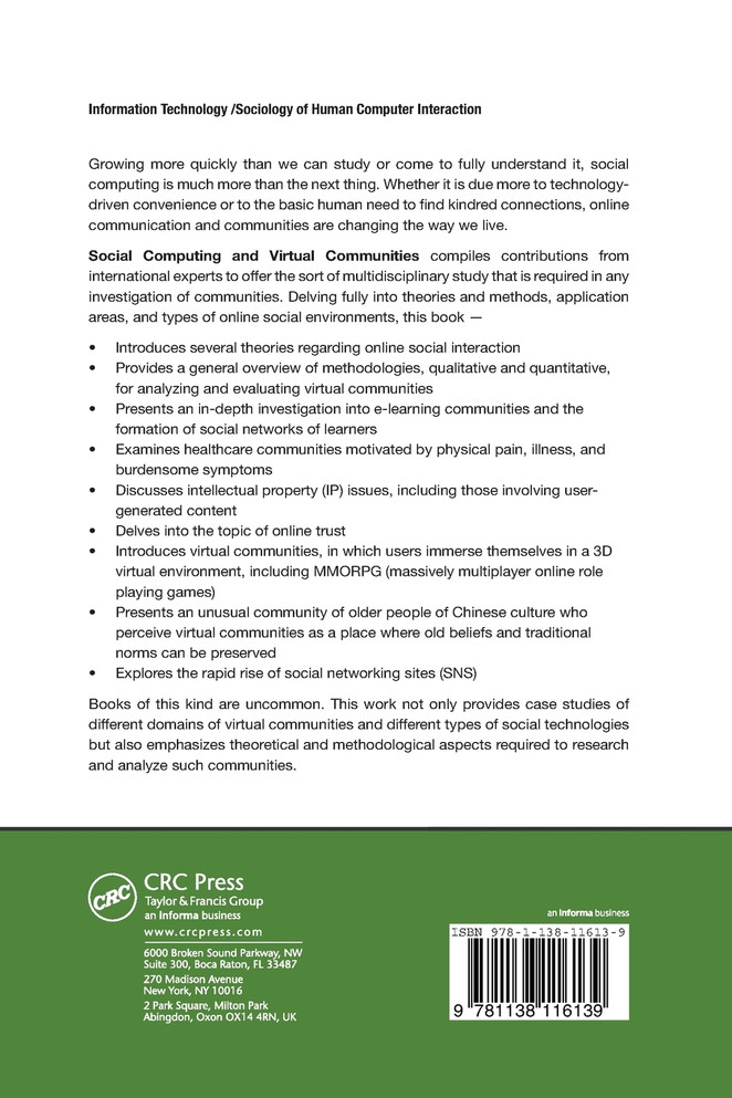 Social Computing and Virtual Communities