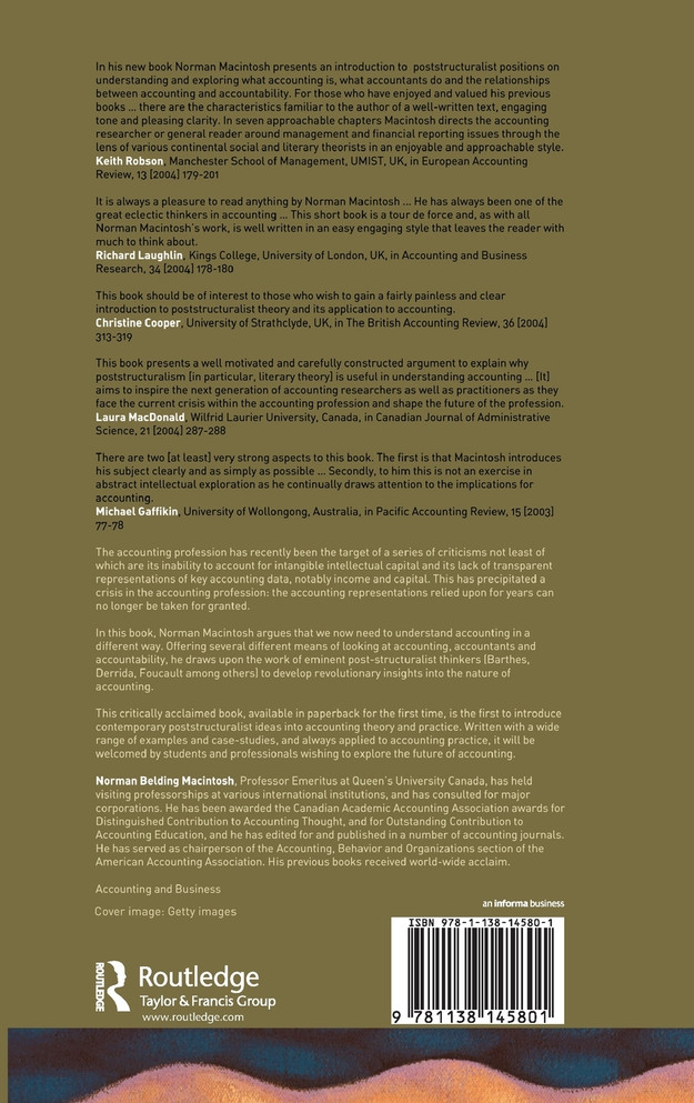 Accounting, Accountants and Accountability