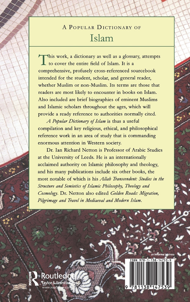 A Popular Dictionary of Islam
