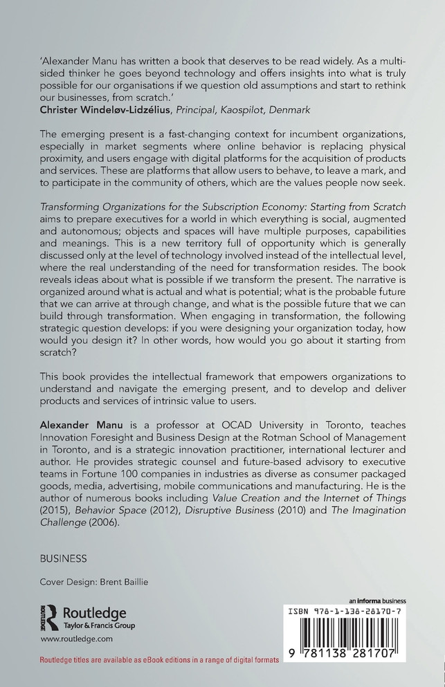 Transforming Organizations for the Subscription Economy